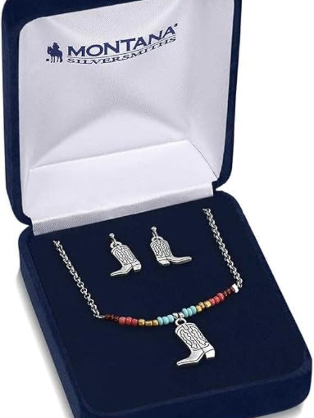 Montana Silversmiths Western Lifestyle Inspired Earring Necklace Jewelry Set